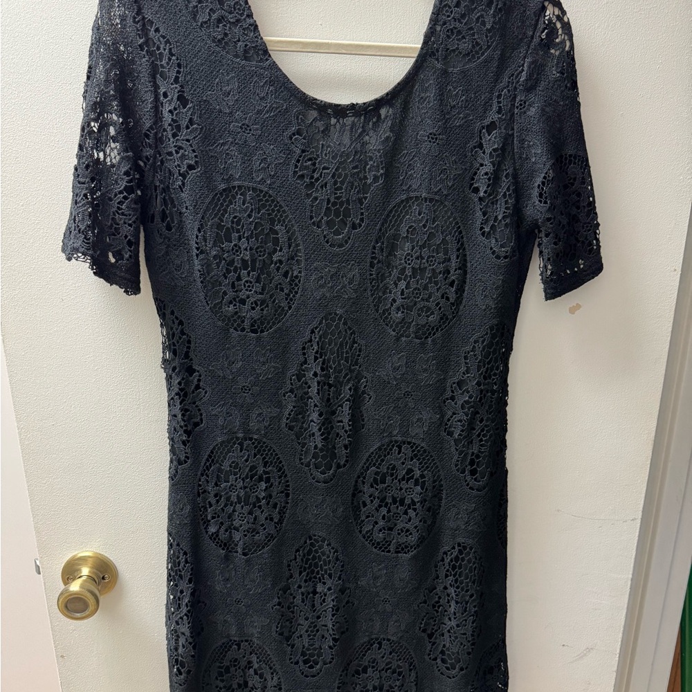 Elegant Black Lace Dress